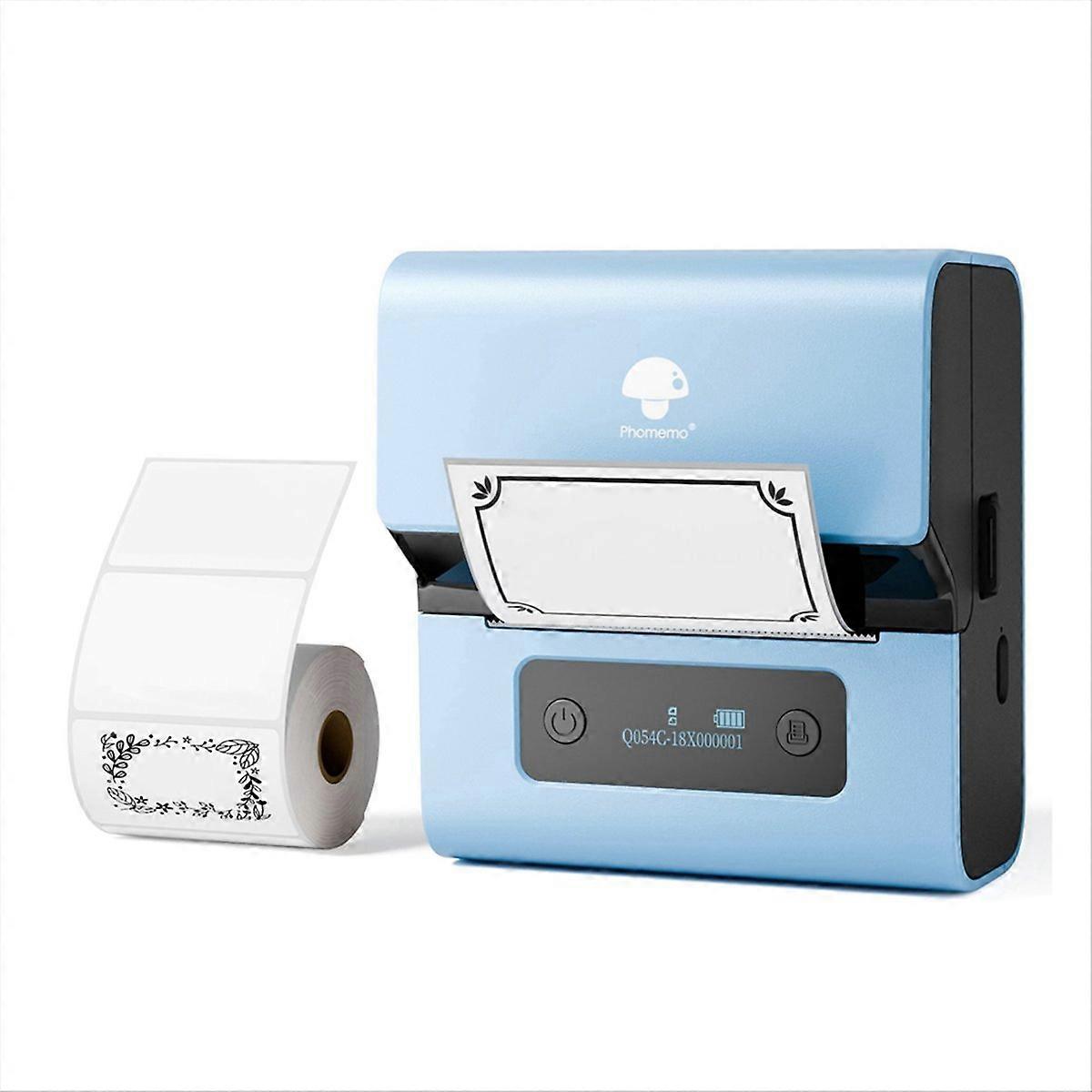 Blauer Tragbarer Bluetooth-etikettendrucker M221