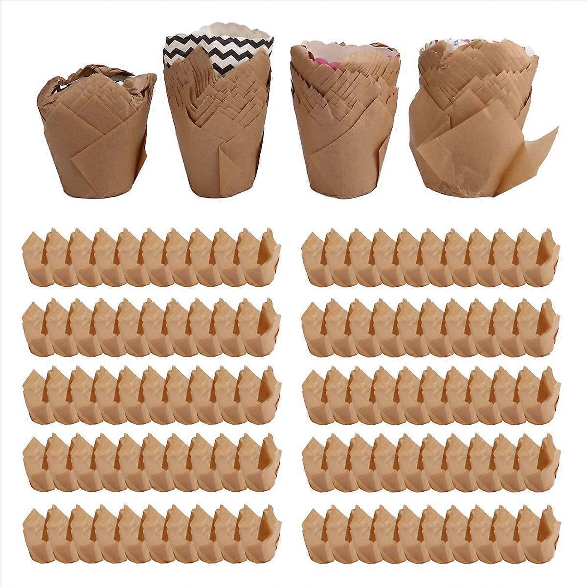200 Tulpen-cupcake-förmchen Für Hochzeiten Und Geburtstage