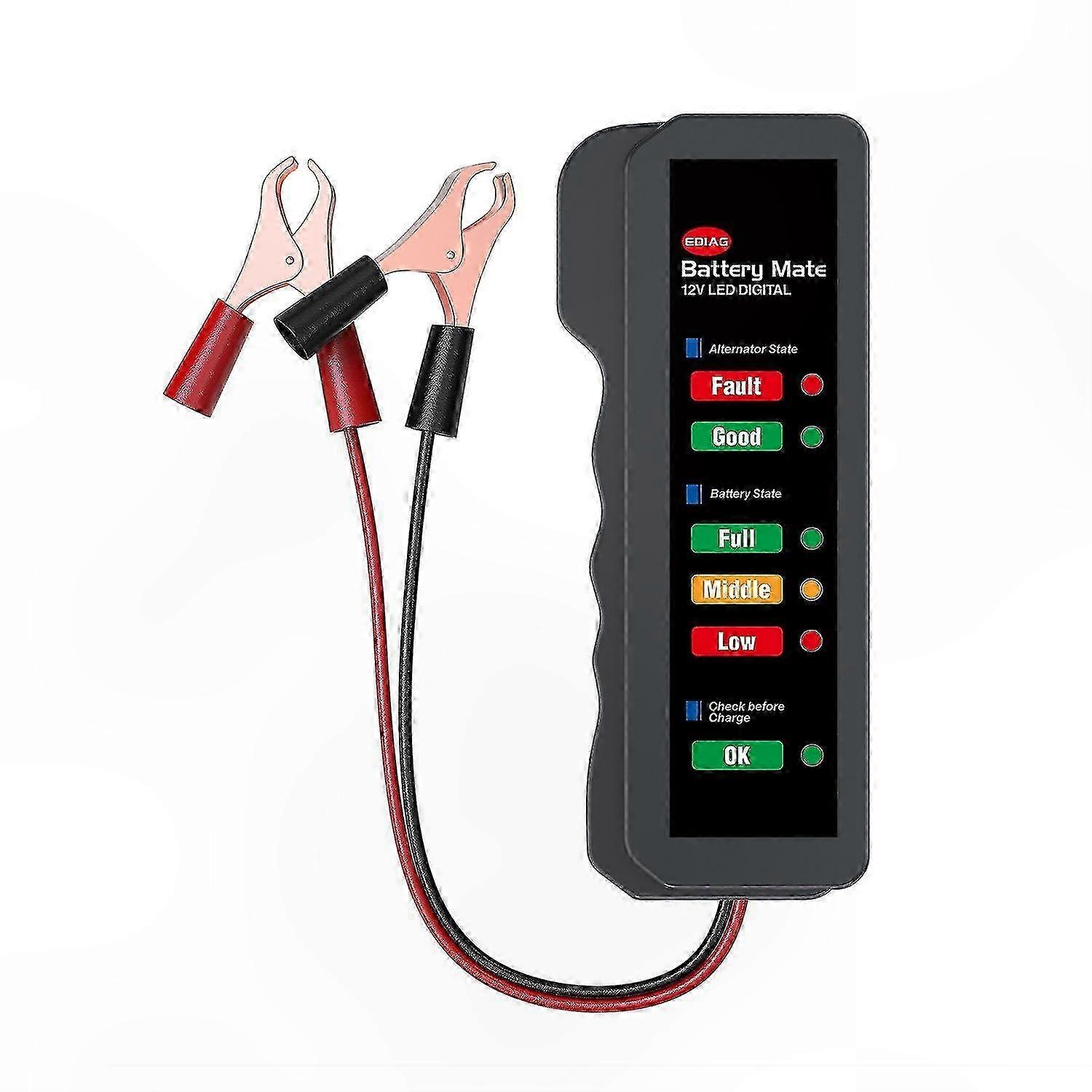 12v Led Digital-batterietester Für Kfz-systeme, Kupferanalysator Für Lade- Und Lichtmaschinen
