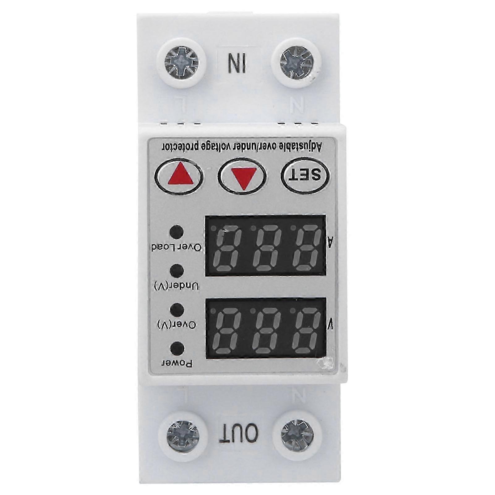 Berm Bems5-40a 230v 40a Intelligenter Digitaler Schutzschalter, Elektronischer Überspannungs- Und Überstromschutzschalter Für Elektrische Installationen.