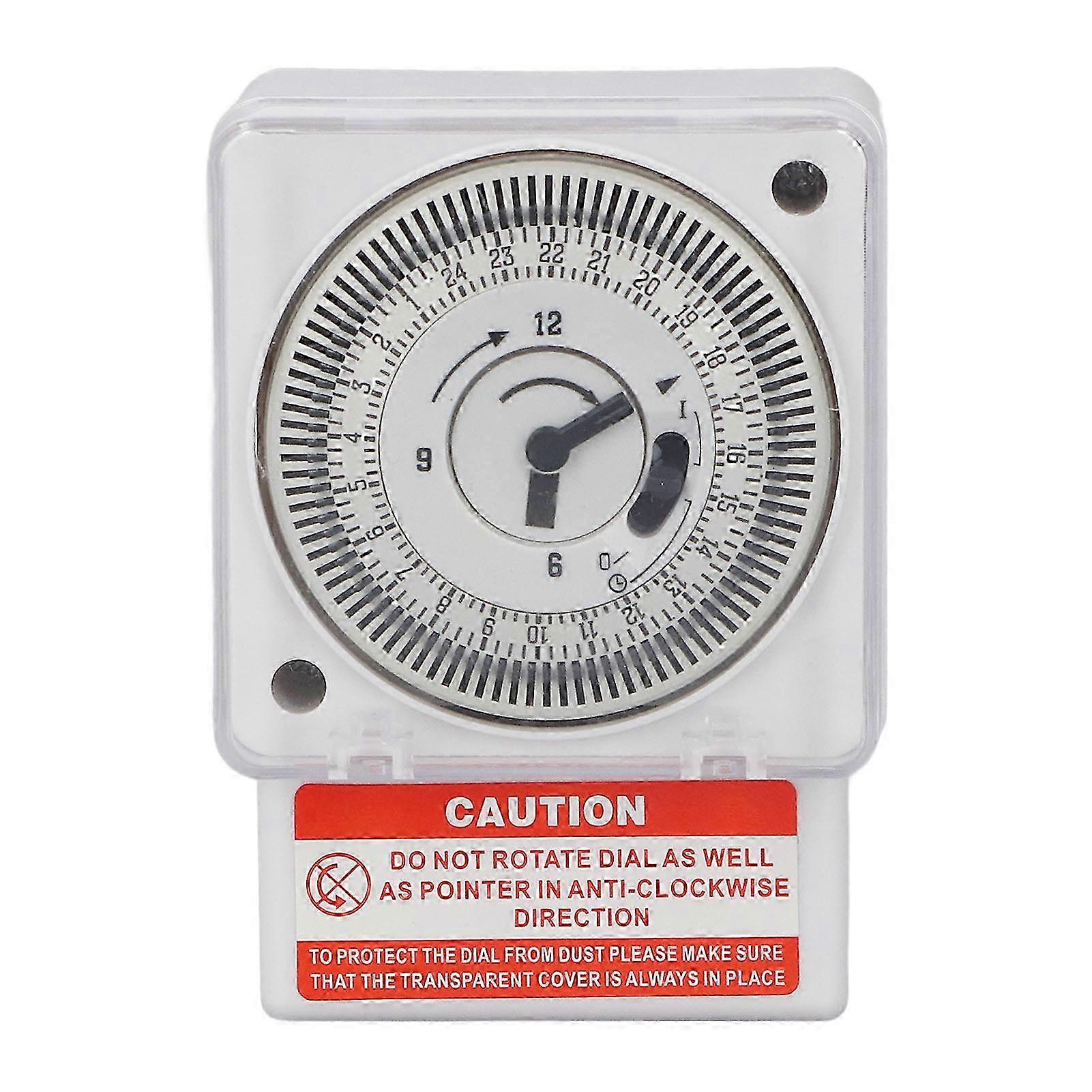 Mechanischer 24-stunden-timer Mit 15-minuten-zyklus, Präzise Industrieuhr, Ac220v-zeitschalter, Programmierbarer Timer Für Den Professionellen Einsatz.