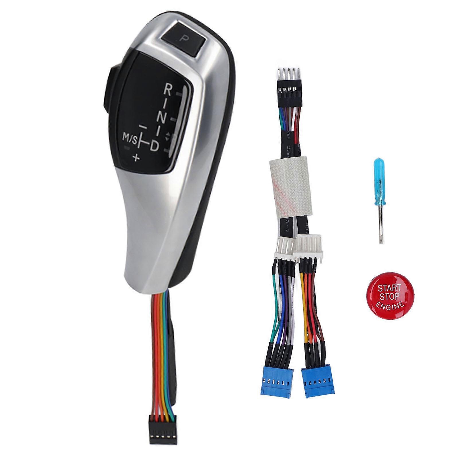 Led-taste Mit Motorstartknopf, Schaltknauf Im F-serien-stil Für E81 E82 E84 E87 E88 E89, Linkslenker