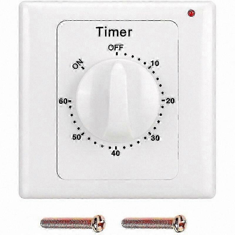 Programmierbarer 220-v-wechselstrom-steckertimer, Mechanischer Zeitschalter Mit Elektronischem Countdown – 60-minuten-timer, Hocheffizienter Timer Für Den Heimgebrauch