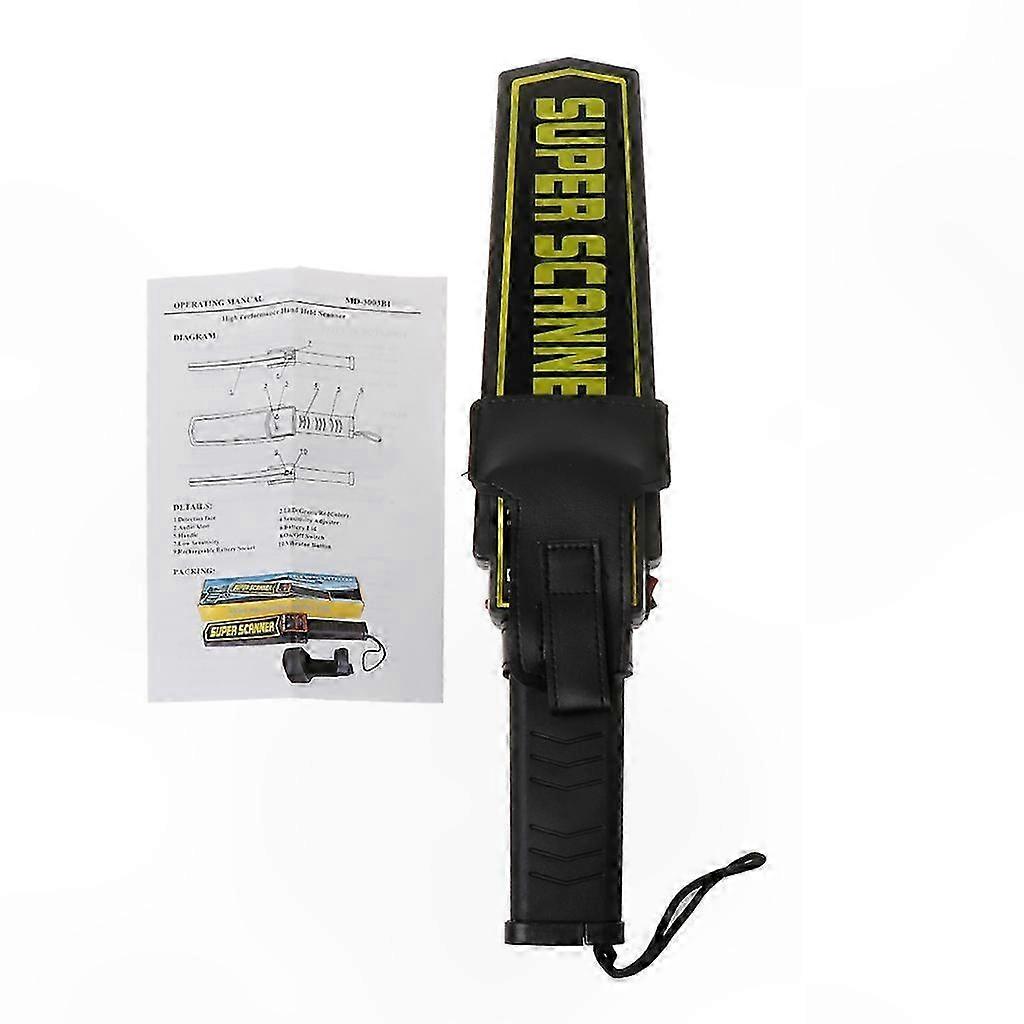 Professioneller Handmetalldetektor Mit Alarm Und Vibration, Flughafen-sicherheitsscanner, Batteriebetrieben (9 V), Manuelle Metallsuche
