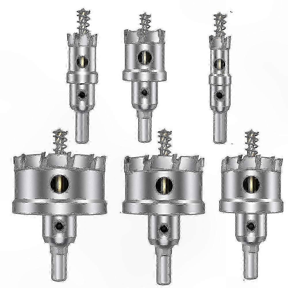 6 Hartmetallbohrer (tct), 16–60 Mm, Mehrzahn-edelstahl, Professionelle Metallbohrarbeiten