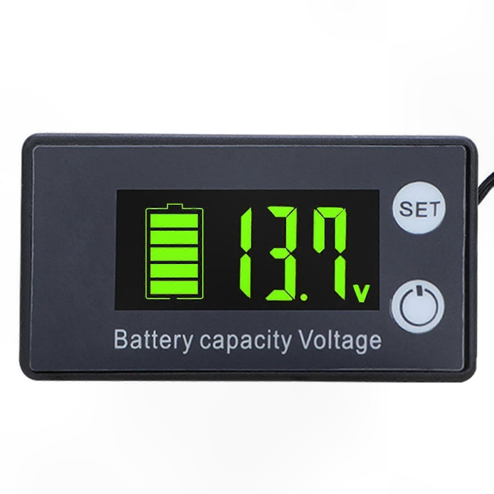 Digitaler Batteriekapazitätstester Mit Prozentanzeige Und Voltmeter, Batteriespannungsanzeige, Ladezustandsanzeige.