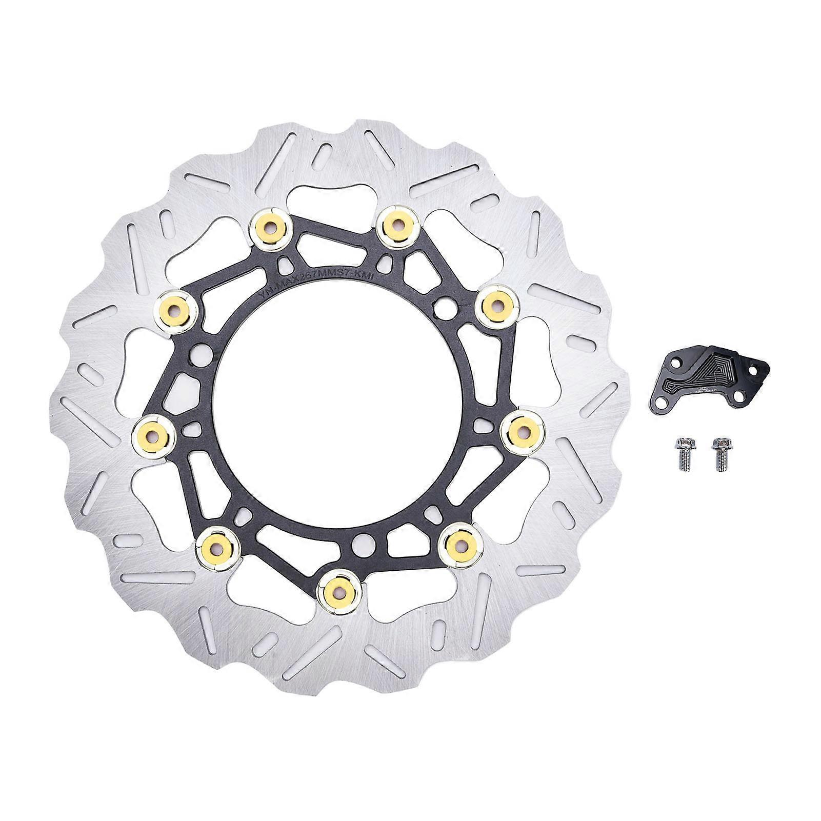 267 Mm Edelstahl-motorrad-vorderradbremsscheibe, Komplettes Bremssattel-adapterset, Ersatz Für Nmax125, Nmax155, Aerox155, Nvx155