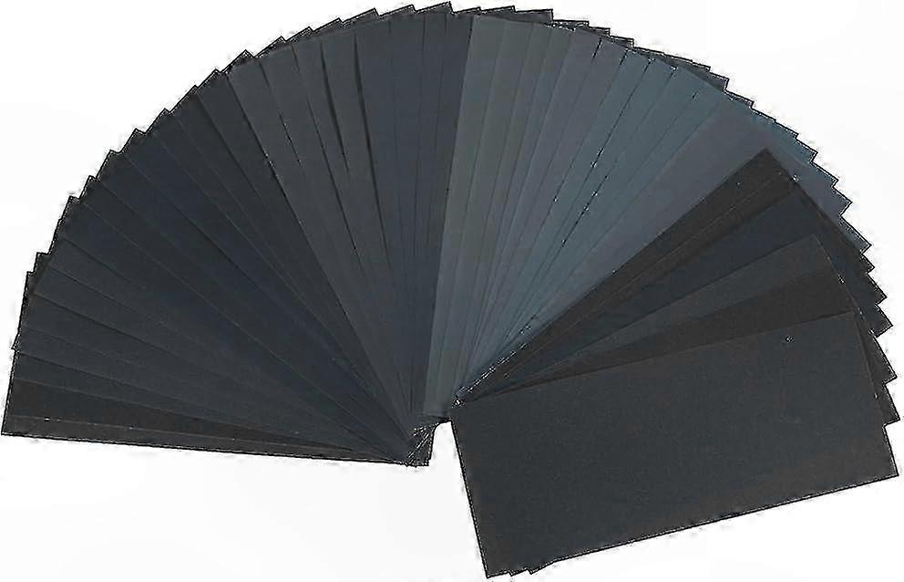 Packung Mit 40 Superfeinen Nass- Und Trockenschleifblättern Für Metall, Holz, Kunststoff Und Scheinwerfer – Vielseitiges Schleifen