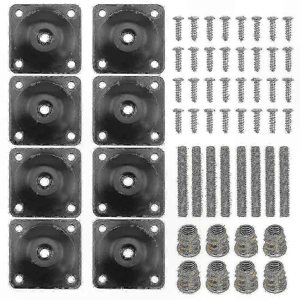 Möbelbein-montageplatten – 8er-set, Universelle Halterungen Für Sofas, Sessel Und Stühle, Robustes Montagezubehör
