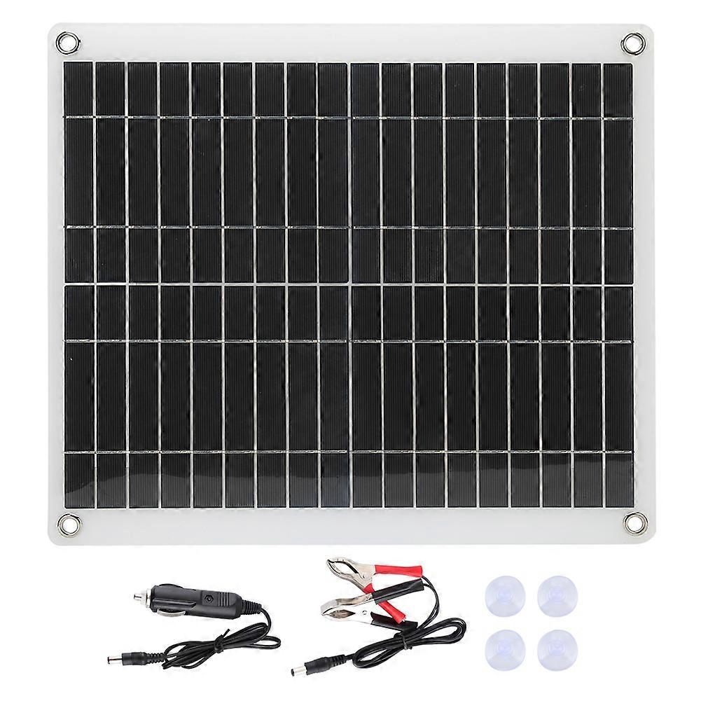 25w Flexibles Polykristallines Solarpanel-reiseladegerät Für Camping, Van Und Wandern