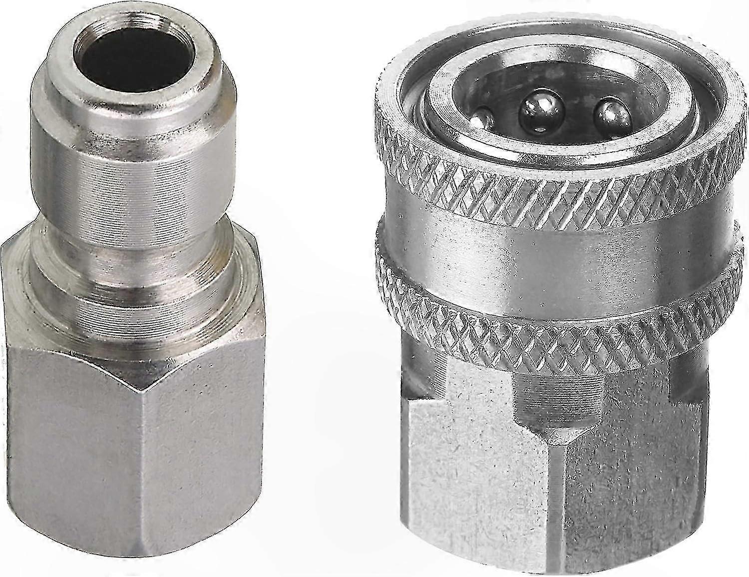 3/8-zoll-schnellanschlussadapter (innengewinde), Robuster Edelstahl, Zubehör Für Hochdruckreiniger, Kompatibel Mit 5000-psi-systemen, Robustes Set