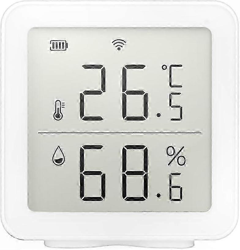 Digitales Wlan-thermometer Und Hygrometer Für Büro Und Zuhause, Präziser Feuchtigkeits- Und Temperatursensor, Angeschlossenes Lcd-display, Ideal Zur Überwachung Des Raumklimas