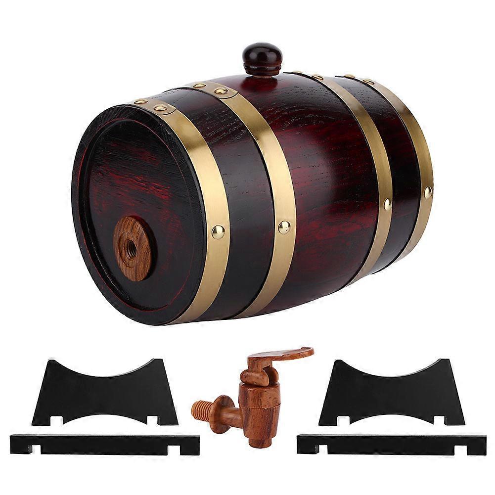 Vintage Eichenfass 1,5l Für Gärung Und Weinlagerung, Zubehör Für Handwerkliche Brauereien, Antiker Holzeimer Für Den Heimgebrauch, Dekoration Oder Infusionsset.