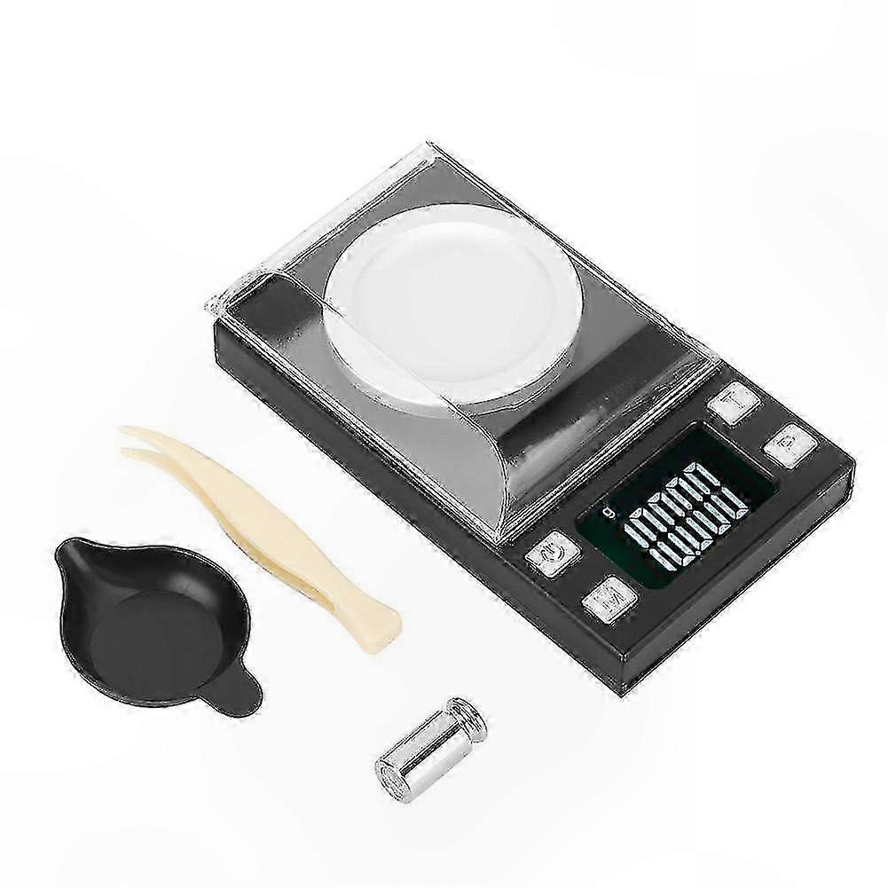 Elektronische Präzisionswaage (50 G), Lcd-anzeige, Genauigkeit 0,001 G Für Schmuck, Gold Und Tabletten, Tragbar Und Kompakt