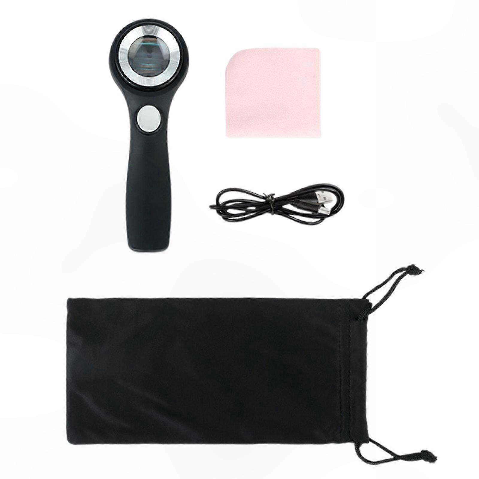 60-fache Beleuchtete Lupe, Große Handlupe Mit Einstellbarer Led, Ideal Zum Lesen Und Für Präzise Arbeiten