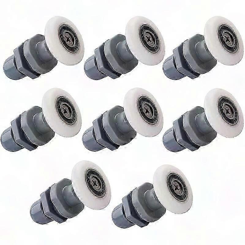 8 Gleitrollen 19 Mm Für Glasduschtüren – Ersatzrollen Für Badezimmertüren
