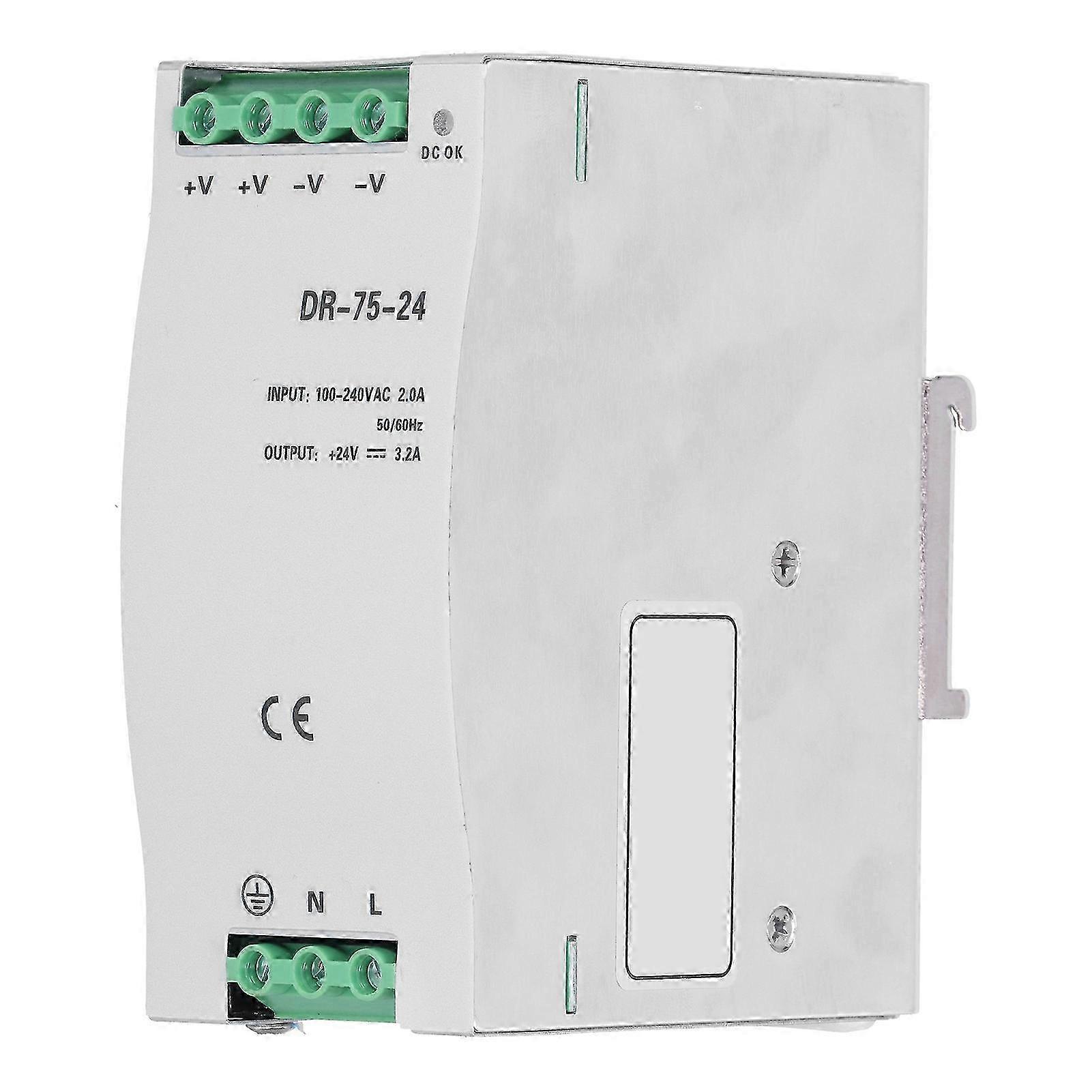 Dr7524 Din-schienen-schaltnetzteil, 24-v-industrietransformator, 100–240 V Ac, Spannungswandler Für Schaltschränke