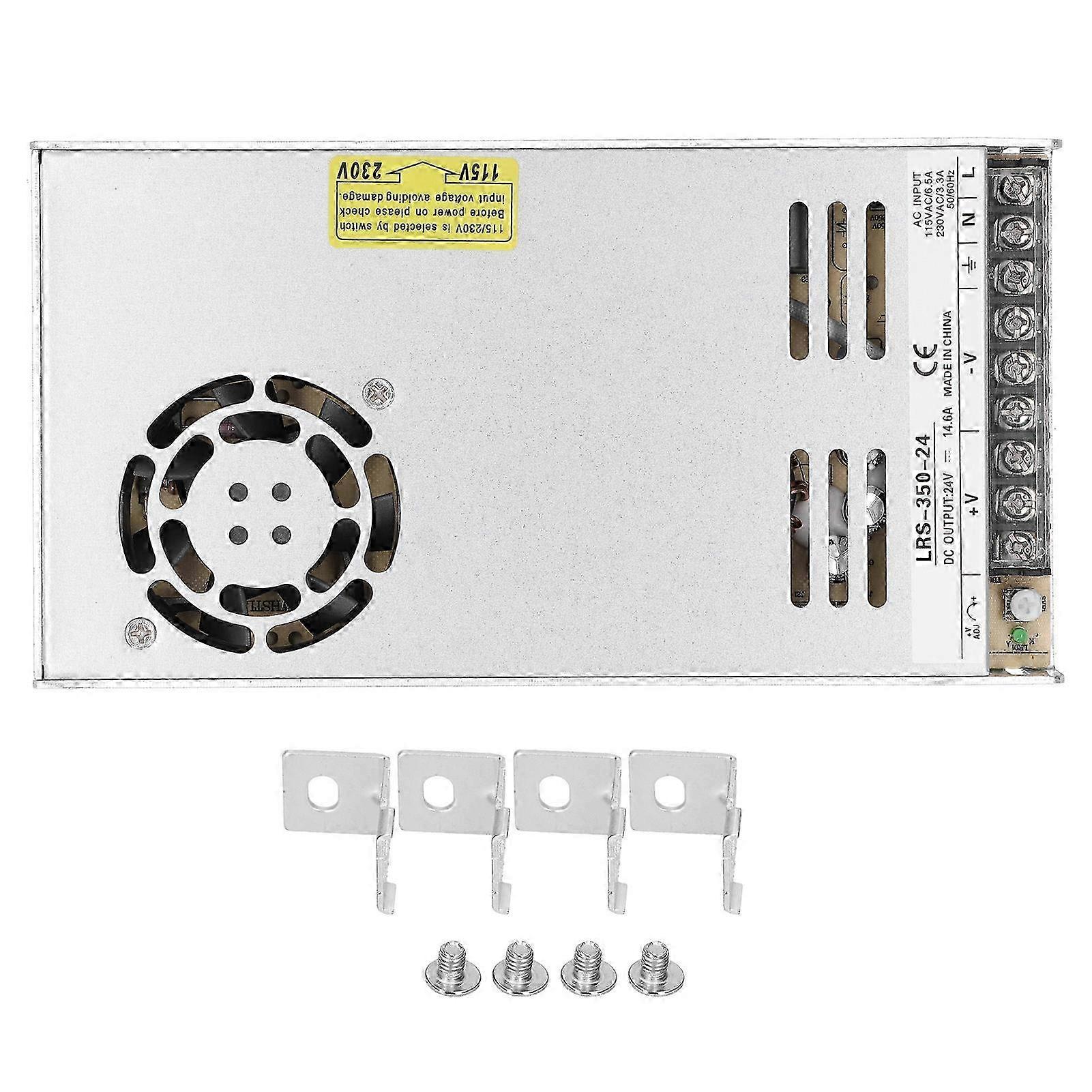 Lrs-350-24 Schaltnetzteil Mit Led-anzeige, 47-63hz Transformator, 24v Ausgangsspannung, Für Elektronische Geräte, Zuverlässiges Und Kompaktes Netzteil.