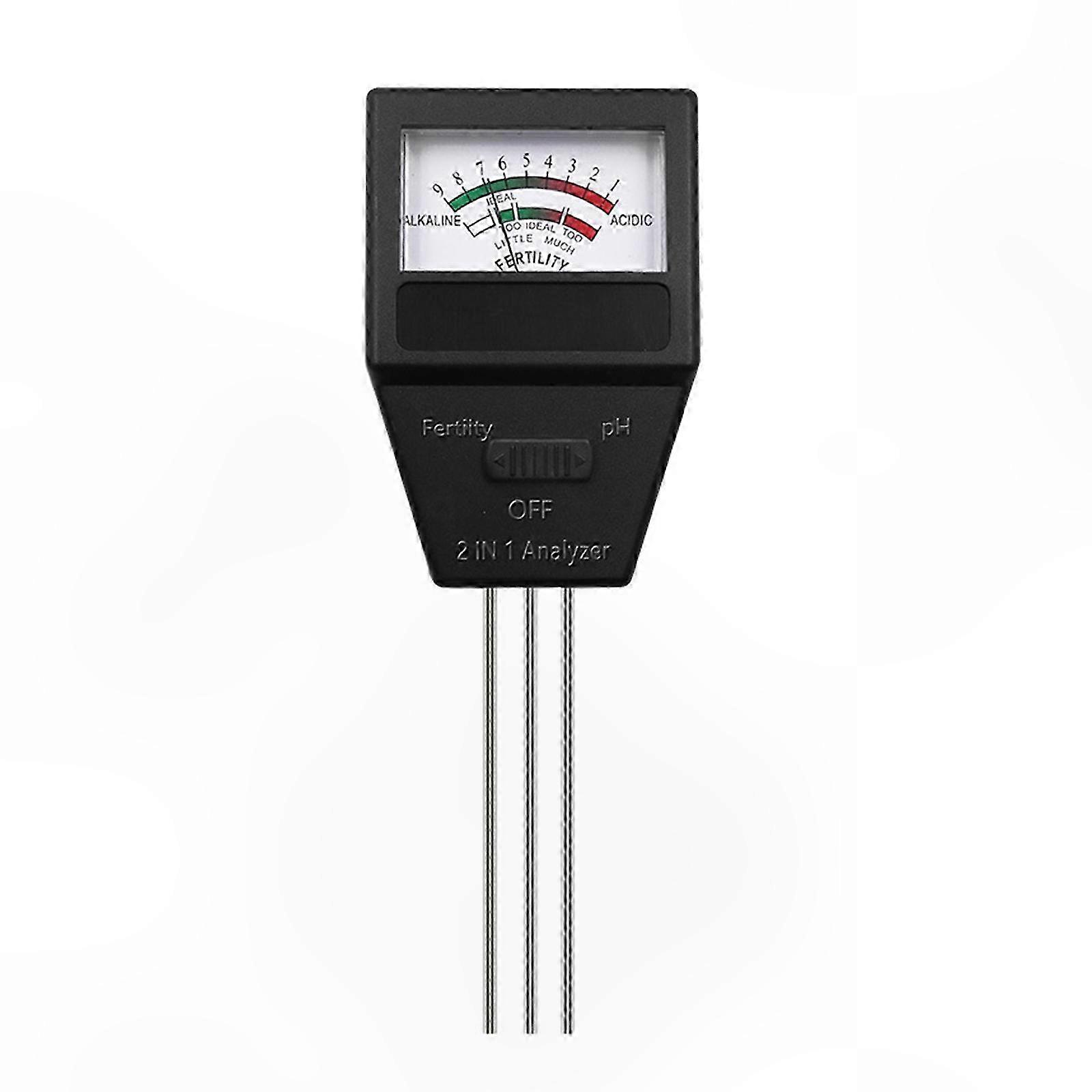 2-in-1 Bodentester, Fruchtbarkeits- Und Ph-säure-base-analysator, Batterieloses Set, Schnelle Messung Für Garten Und Gemüsebeet, Felddiagnosegerät, Doppelfunktionsmodell.