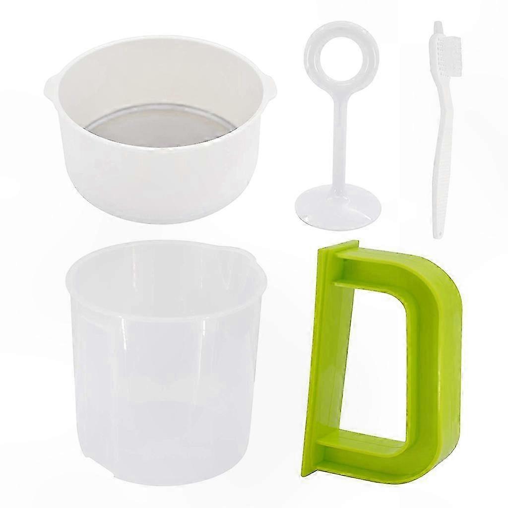 Joghurtsieb, Sojamilchfilter, Saft- Und Teefilter, Nussfilter, 5-teilig, Robuste Küchenutensilien, Für Zuhause, Kontaktlos, Manuell