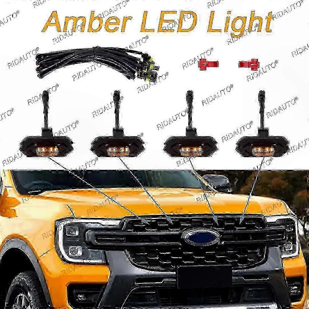 Gelbe Led-rückleuchte Für Ranger Wildtrak 2023–2024, Raptor-stil, Durchscheinendes Gehäuse, Australisches Autolicht