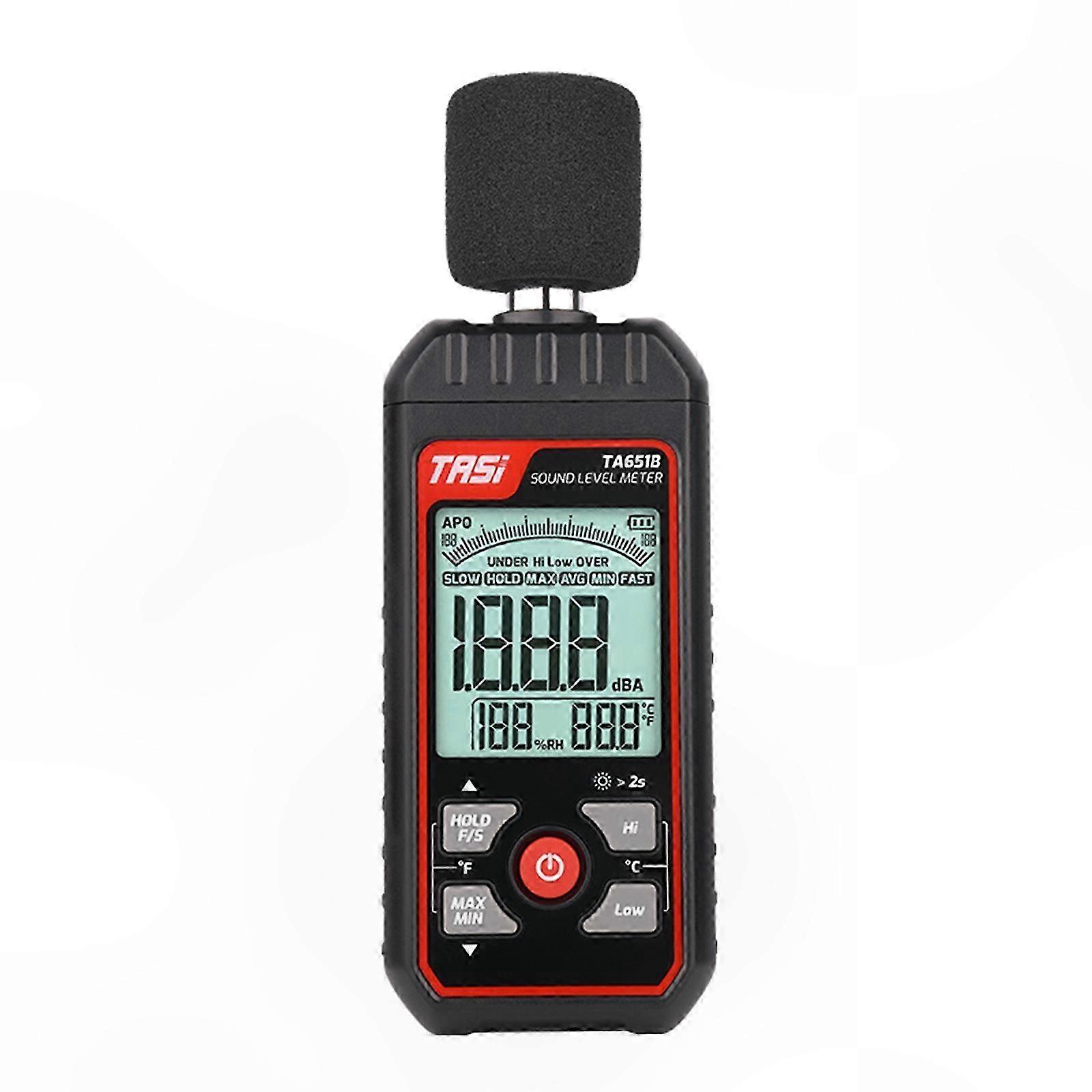 Digitales Schallpegelmessgerät 30-130db, Lärmmessgerät Mit Alarmfunktion, Dezibeldetektor Für Akustische Messungen, Tragbarer Schallpegelmonitor, Präzises Messinstrument.