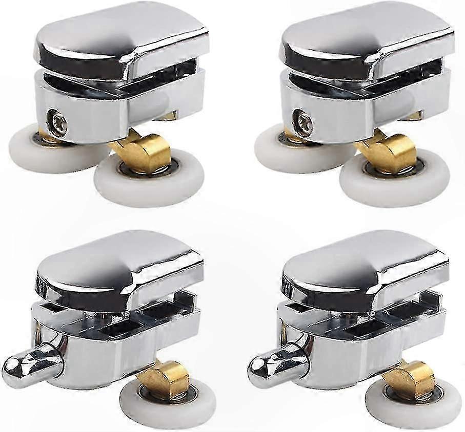 Schiebetürrollen Für Duschen, Set Mit 4 Ersatzrollen Für Duschwände (25 Mm)