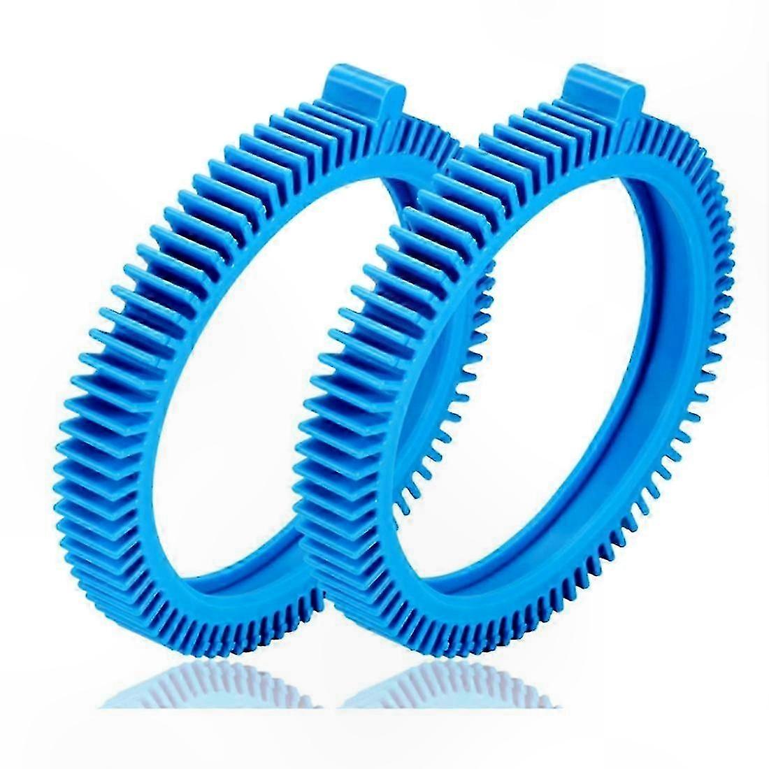 Satz Mit 2 Blauen Vorderrädern Mit Super-bump Für Poolreiniger, Druckradsysteme, Kompatibel Mit 2x Und 4x, Einfacher Austausch