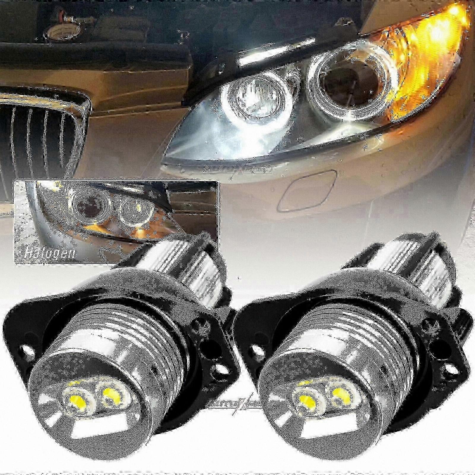 Weiße Led-lichtringe (6000k) Für E90/e91-scheinwerfer, Xenon-licht, Kompatibel Mit Bmw 3er, 2-teiliges Set
