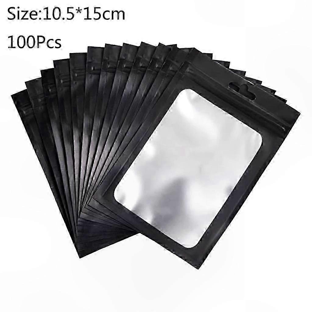 100 Dicke, Wiederverschließbare Mylar-zip-beutel, Einseitig Transparente Aluminiumbeutel, Geruchsdichte Mini-kosmetikbeutel Für Badesalze Und Zum Verpacken Kleiner Gegenstände.