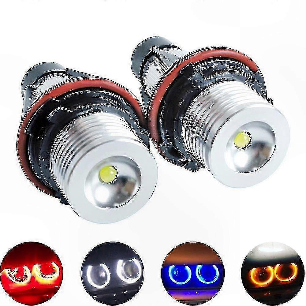 2 Stück Led-positionsleuchten Angel Rings Für Bmw E39 E53 E60 E61 E64 E65 E87 525i 530i 545i M5 - Kompatible Halo-blinkerlampen