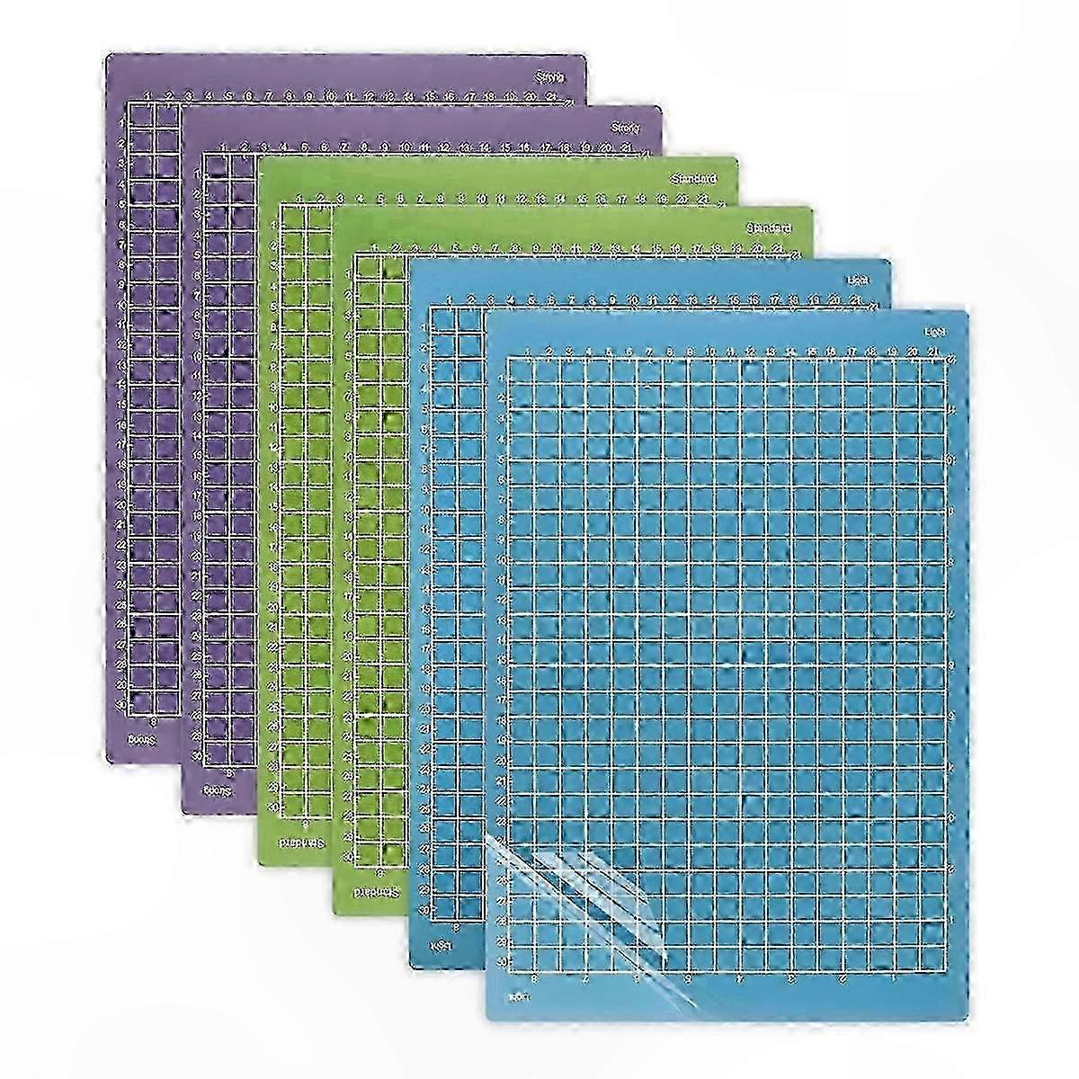 Set Mit 6 Mehrzweck-schneidematten, 8,5 X 12 Zoll, Für Schneidemaschinen Robuste Und Wiederverwendbare Oberfläche Für Präzise Schnitte.