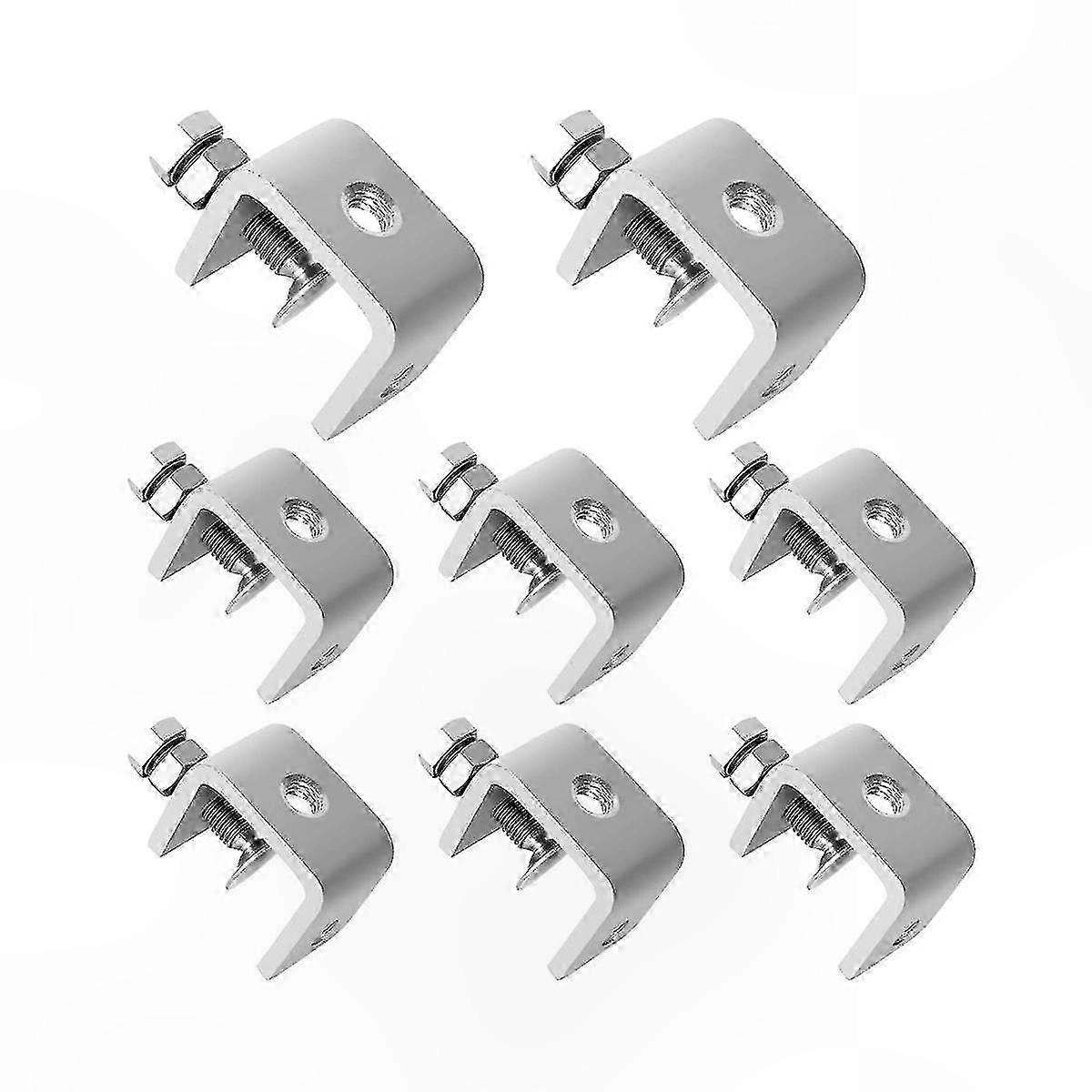 Schraubstock Aus Edelstahl Mit Breiter Backenöffnung, I-förmiges Design Für Sicheren Halt, Robuste Klemmung Für Den Einsatz Unter Hoher Belastung.