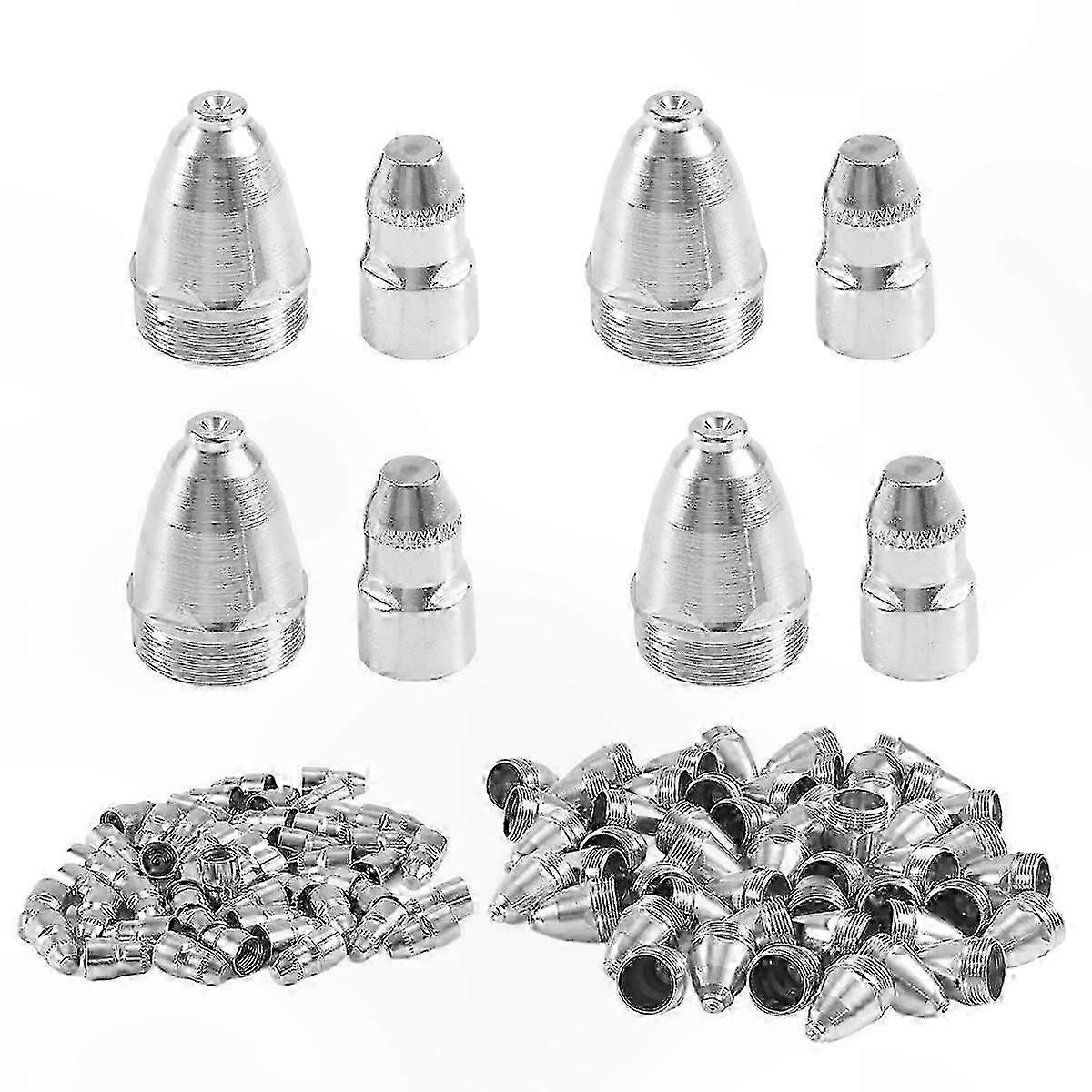 Verbrauchsmaterialien-set Für Plasmaschneidbrenner – 100 Düsen, Elektroden Und Spitzen Für Cnc-anwendungen, 60 A–100 A