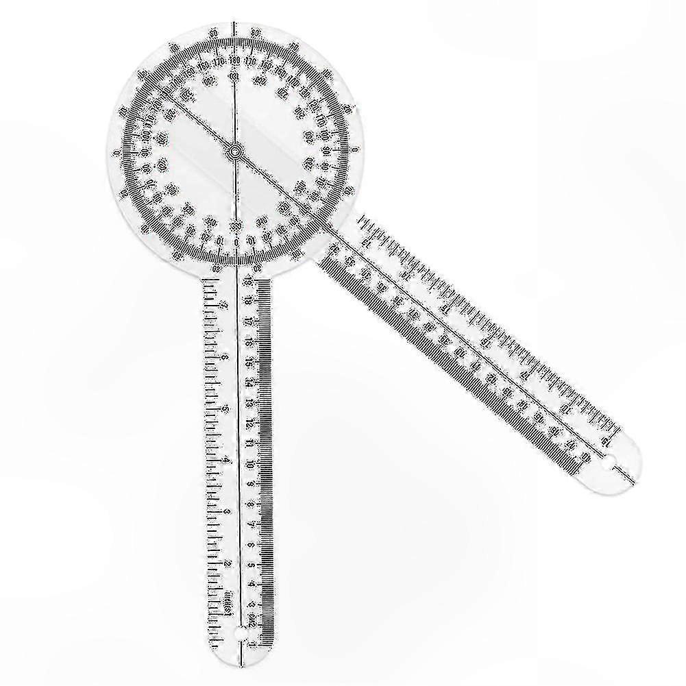 360° Transparentes Wirbelsäulengoniometer, Präzises Winkelmessgerät, 12 Zoll, Medizinisches Gerät Zur Beurteilung Der Wirbelsäule Und Der Gelenkbeweglichkeit.