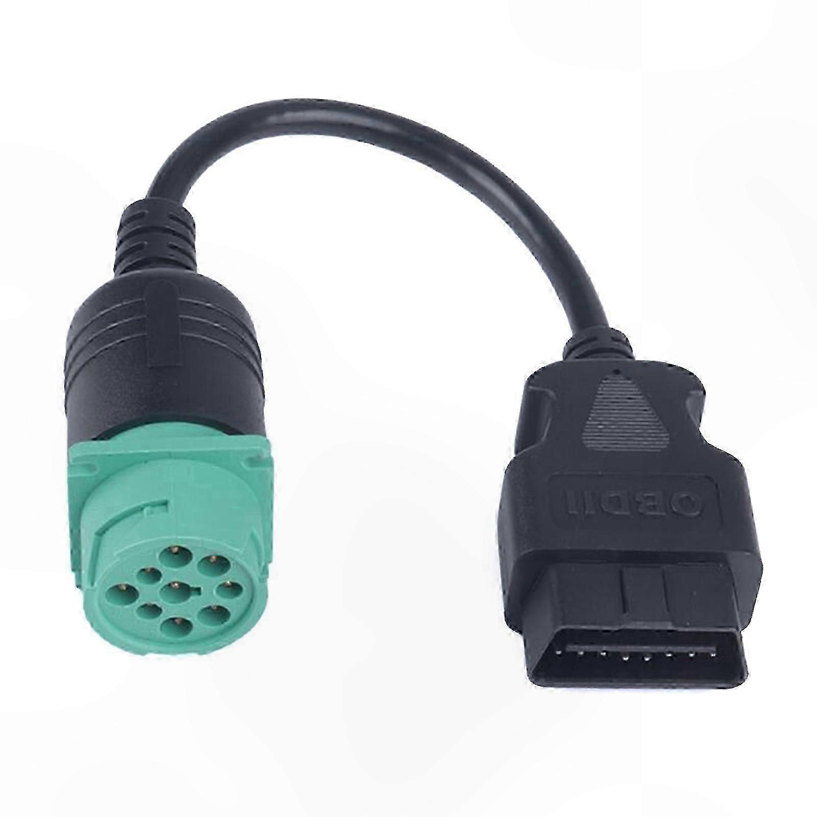 J1939 9-poliger Auf Obd2 16-poliger Stecker-adapter Für Fahrzeugdiagnose, Kfz-anschlusskabel, Motorprüfgerät, Kompatibel Mit Lkw Und Maschinen, Zuverlässige Verbindung.