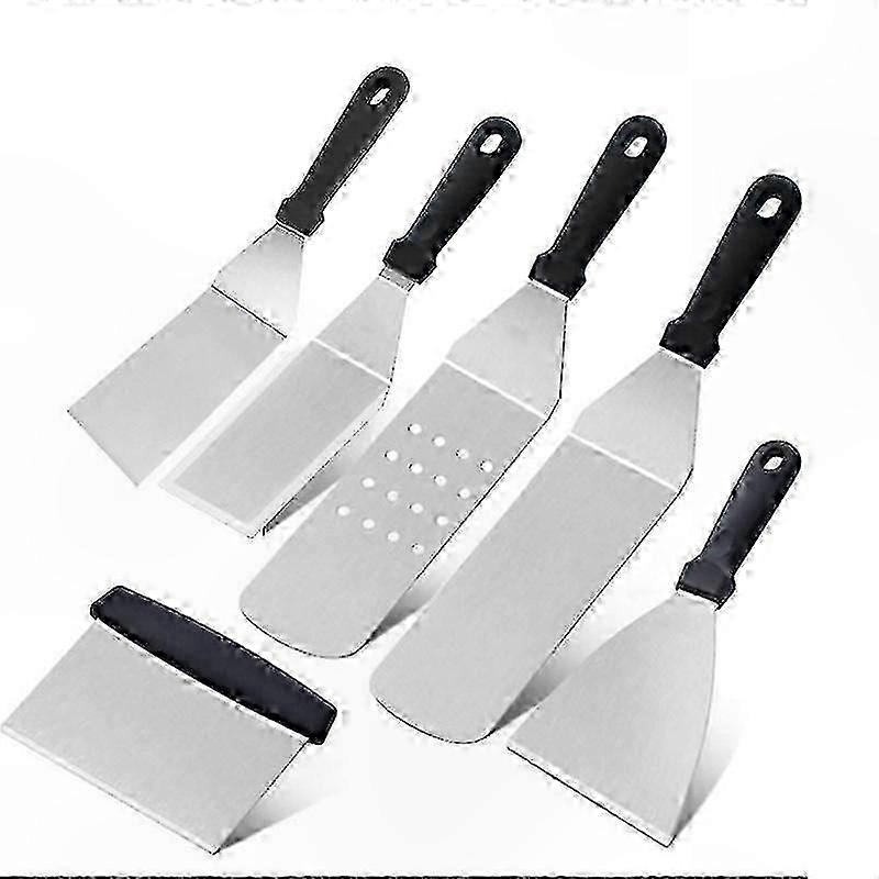 6-teiliges Grillbesteck-set Mit Pfannenwender, Zange, Gabel Und Grillzubehör, Ideal Für Grillbegeisterte.