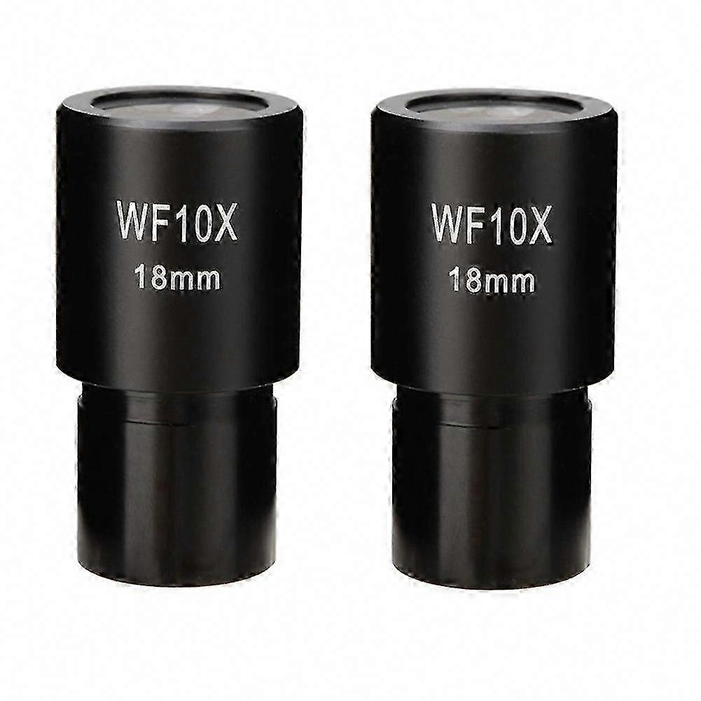 2 Stück Weitfeldokulare Wf10x Für Biologische Mikroskope, 23,2 Mm Weitwinkeloptik