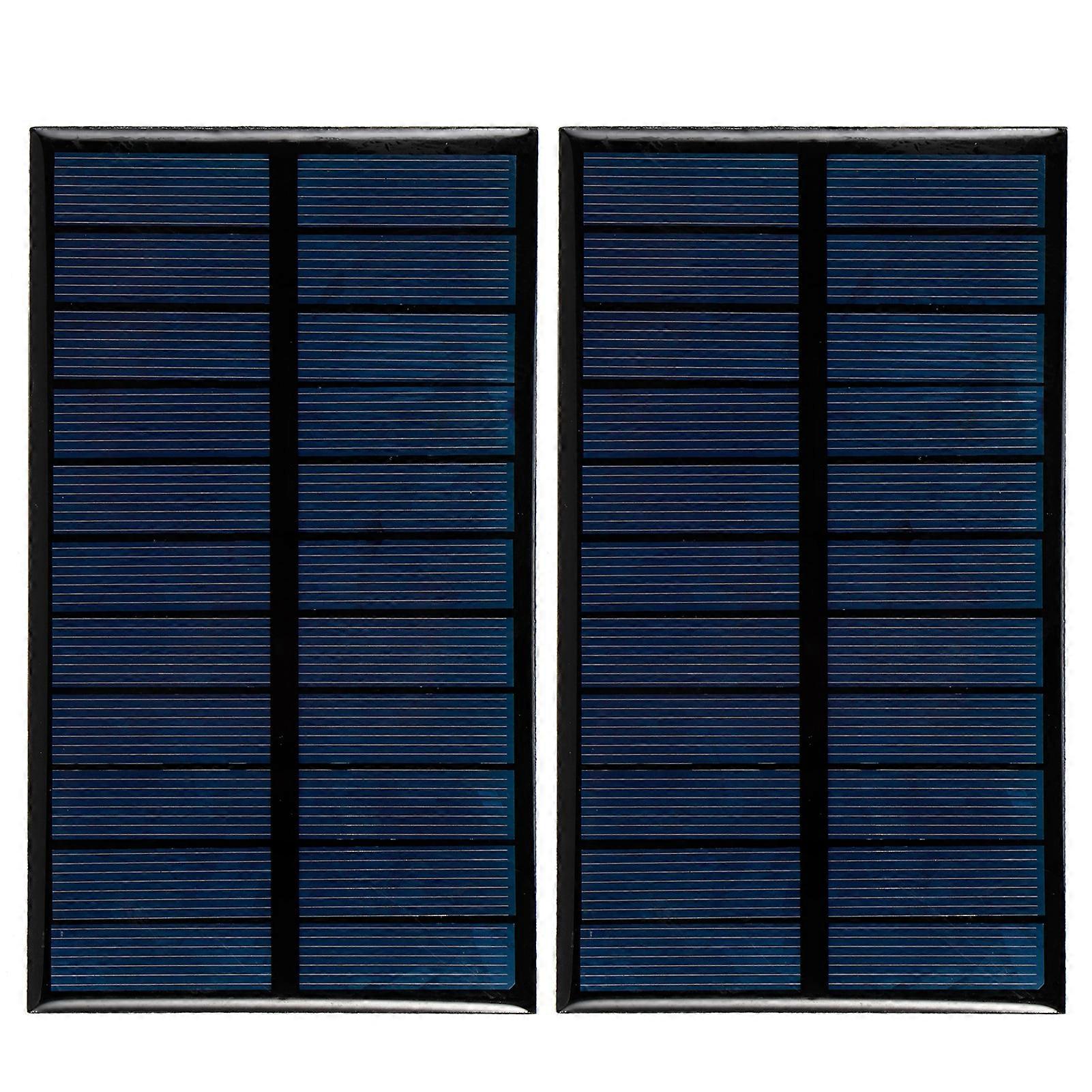 Set Aus 2 Polysilizium-solarzellen 1,6 W 5,5 V, Diy-batterieladegerät, Miniatur-photovoltaikmodul Für Elektronikprojekte, Tragbares Solarladegerät.