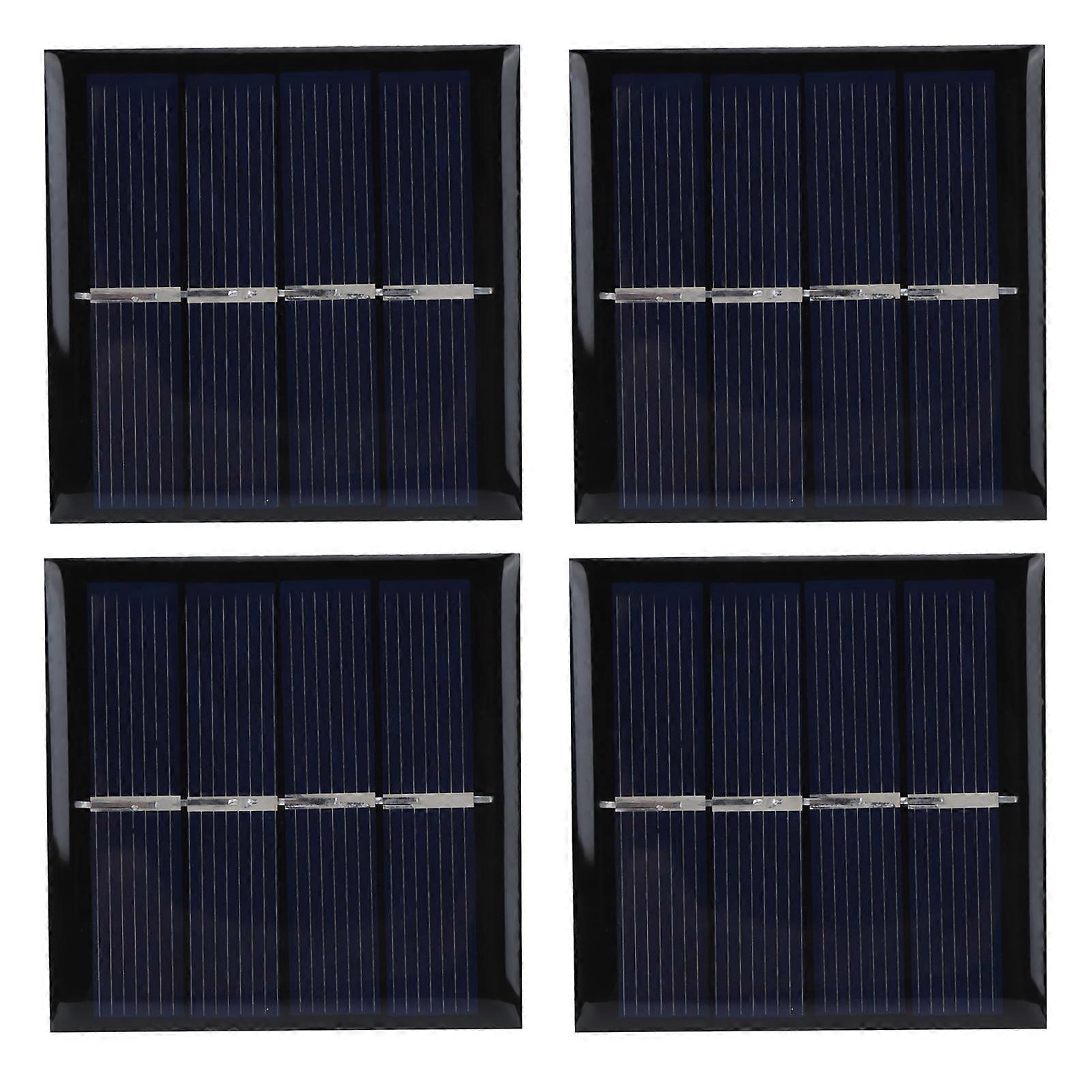 4 Solarzellen (0,45 W, 2 V, 58 X 58 Mm, Pet), Photovoltaik-ladegerät Für Zubehör, Tragbares Solarstrom-set
