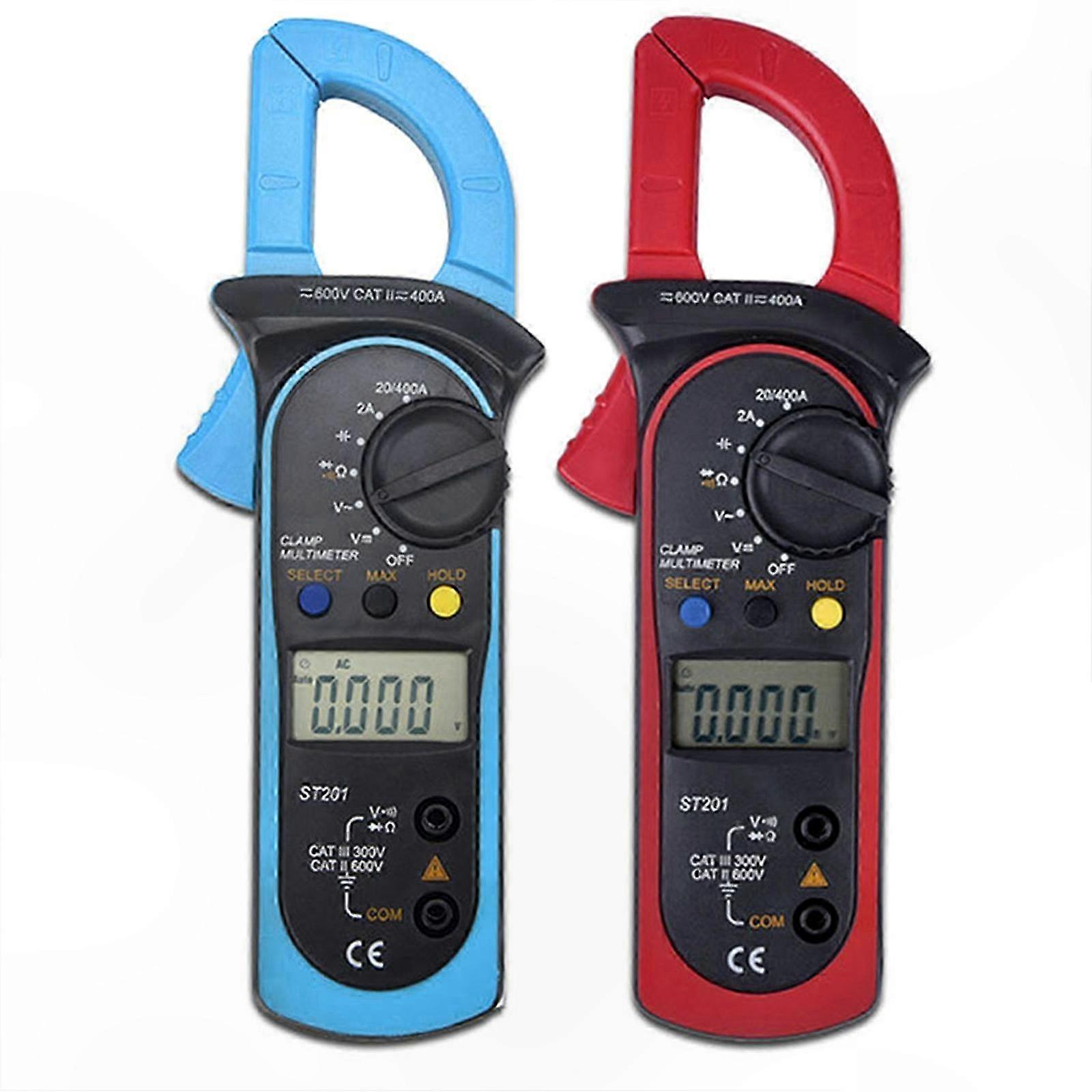 Digitales Zangenamperemeter Multimeter Ac/dc Automatisches Voltmeter Spannungs- Und Strommessung Blau
