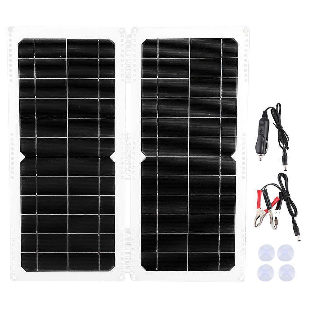 Tragbares, Faltbares 12v 20w Monokristallines Solarpanel-ladegerät Für Camping, Wandern Und Outdoor-reisen