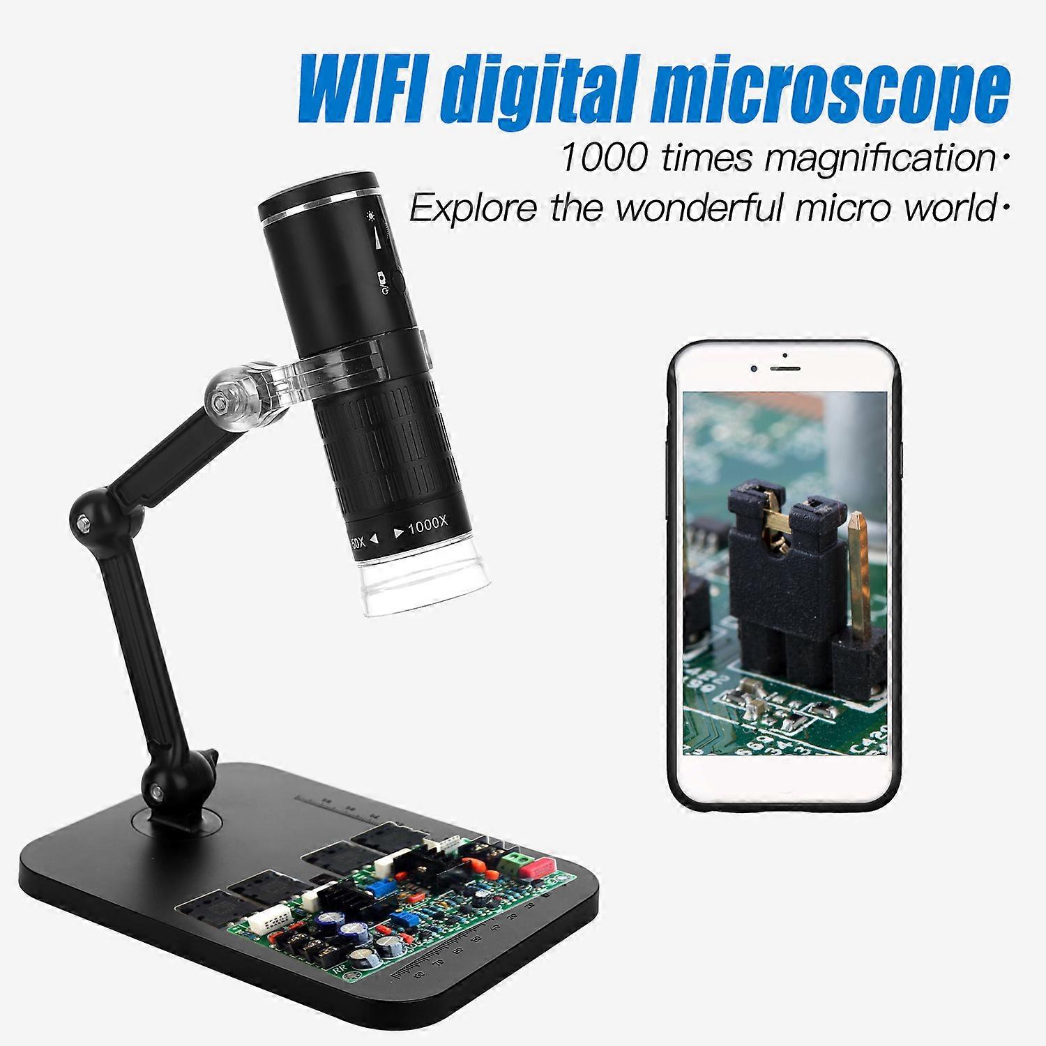 Tragbares Digitales Mikroskop F210 2m Hd Für Smartphones, Elektronische Vergrößerung 50-1000x Mit Wlan, Einstellbare Vergrößerung Für Industrielle Inspektionen.