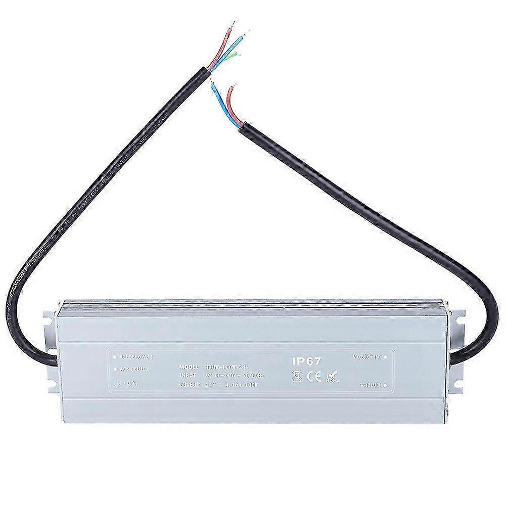 Ip67 24v 100w Wasserdichtes Schaltnetzteil Für Leds, Hruw-100w Wasserdichter Transformator, Universaleingang 100-240vac, Wasserdichter Treiber Für Projektoren Und Lichtleisten.