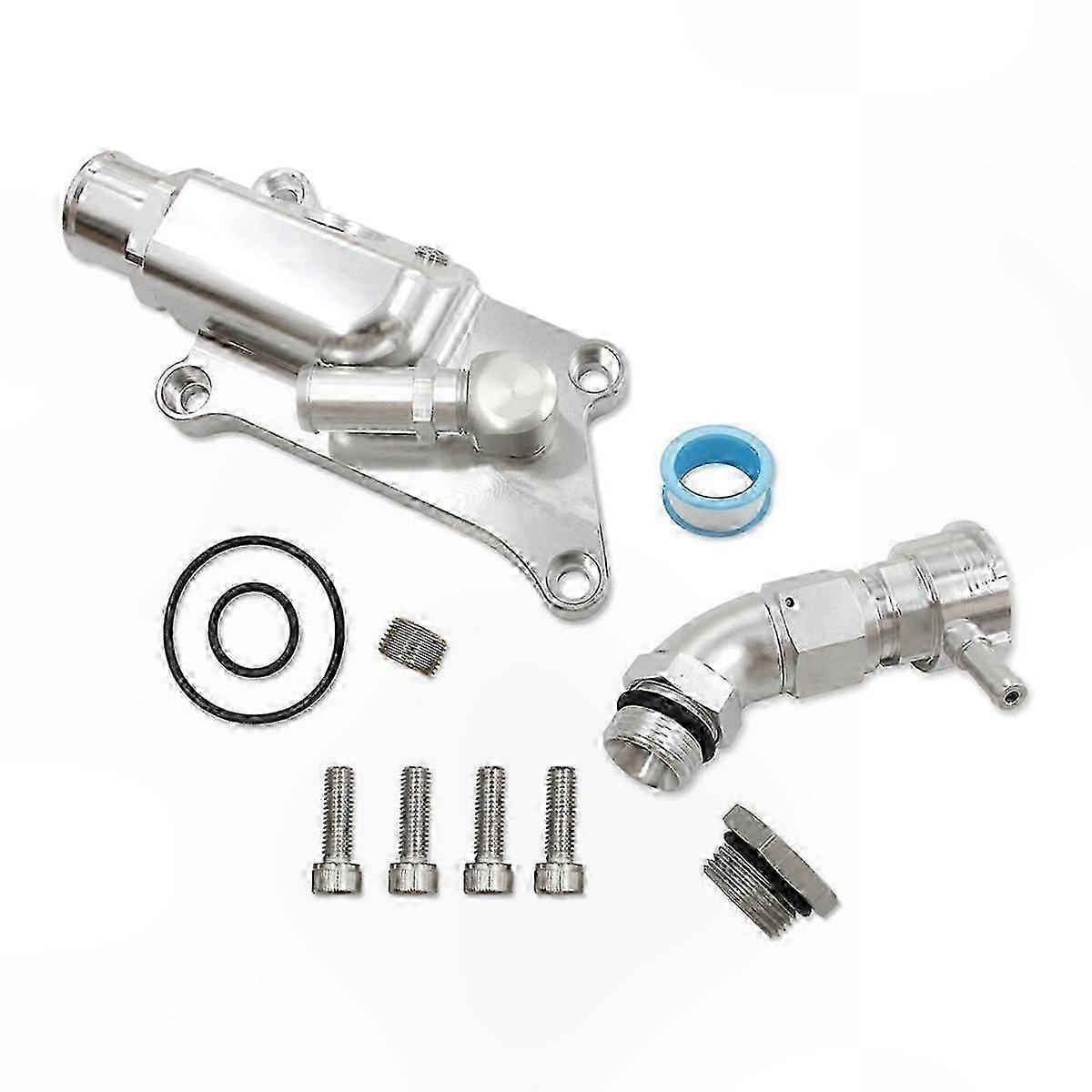 Oberer Kühlmitteldeckel Mit Geradem, Abgewinkeltem Einfüllstutzen Für K20z3- Und K24-motoren, Integrierter Schlauch, Langlebiges Autoteil.