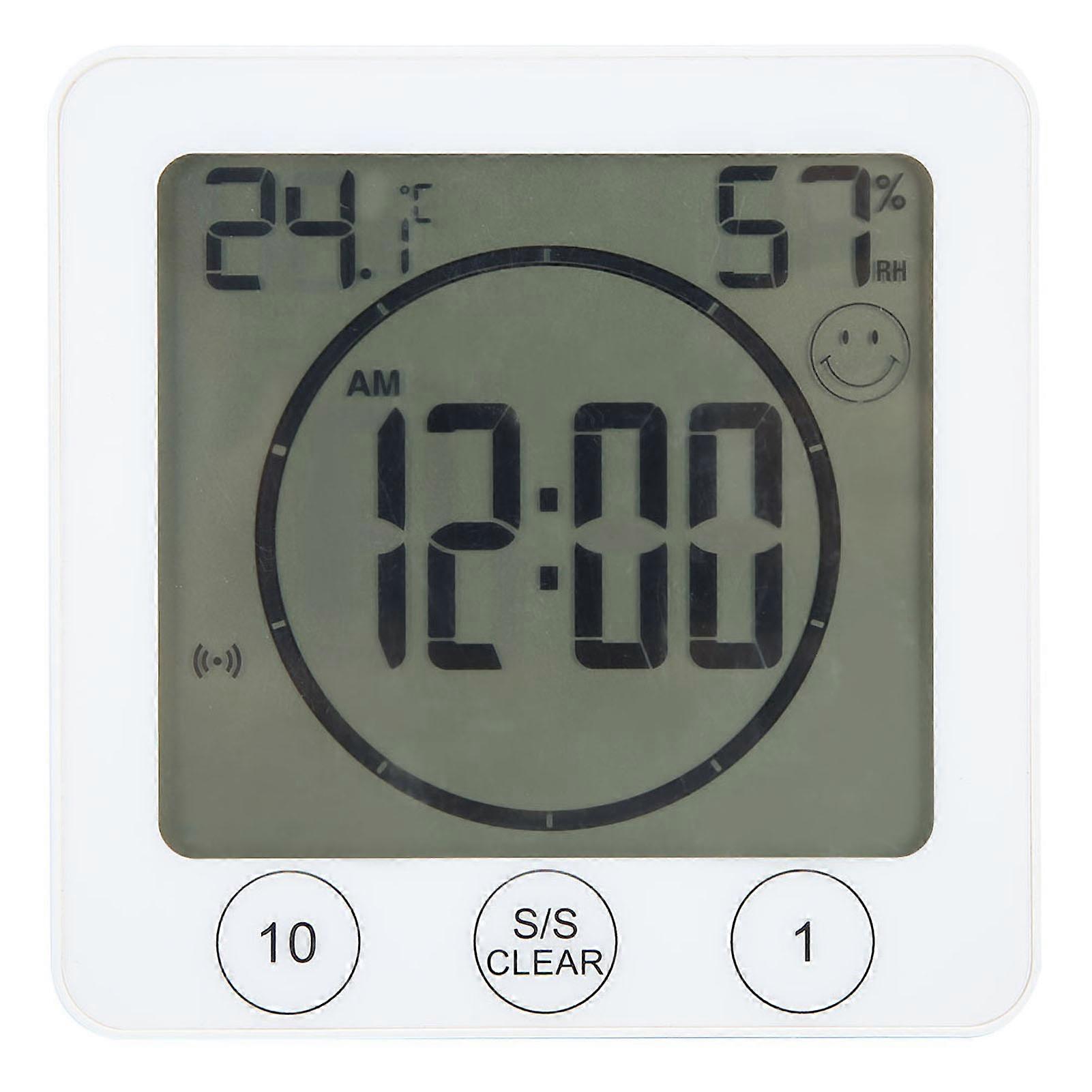 Digitales Thermometer-hygrometer Mit Uhr Für Zuhause, Bad Und Küche – Multifunktionales Display