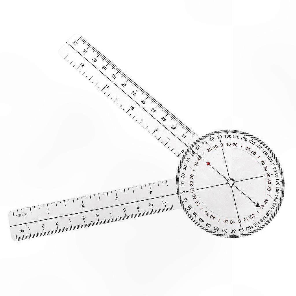 Tragbares 13-zoll-goniometer Für Medizinische Zwecke, Kalibriertes Gelenklineal Für Orthopädie, Wirbelsäulen- Und Digitale Winkelmessung, Präzisionswinkelmesser Für Den Klinischen Einsatz.