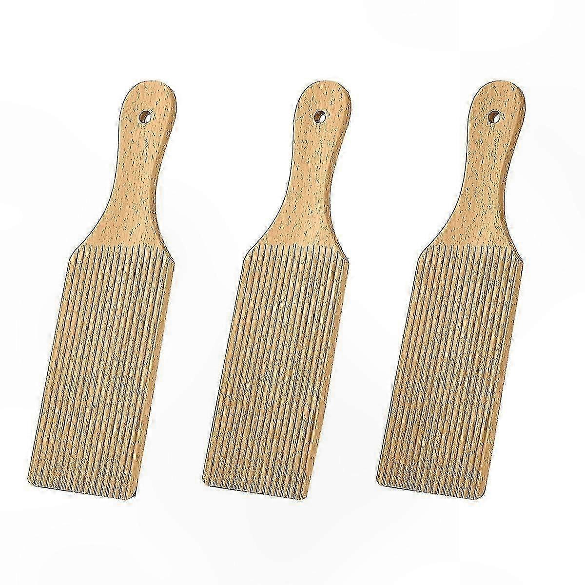 3-teiliges Gnocchi-brett Mit Nudelhölzern Aus Holz, 9,1 X 2,8 Zoll