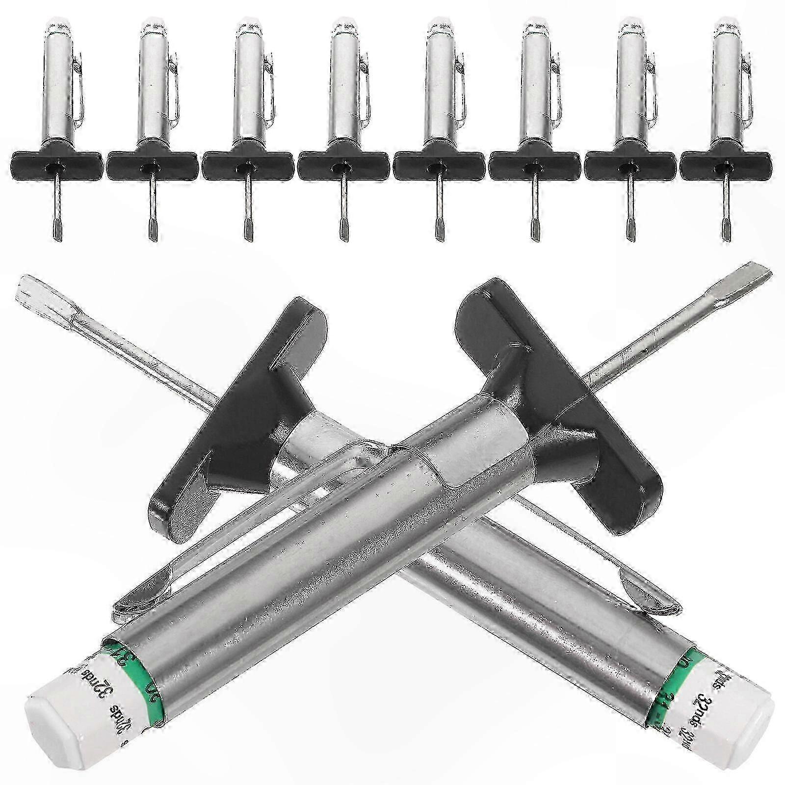 Reifentiefenmesser 0-25 Mm, Set Mit 10 Messwerkzeugen Für Die Reifenwartung, Profilverschleißkontrolle, Metrische Genauigkeit.