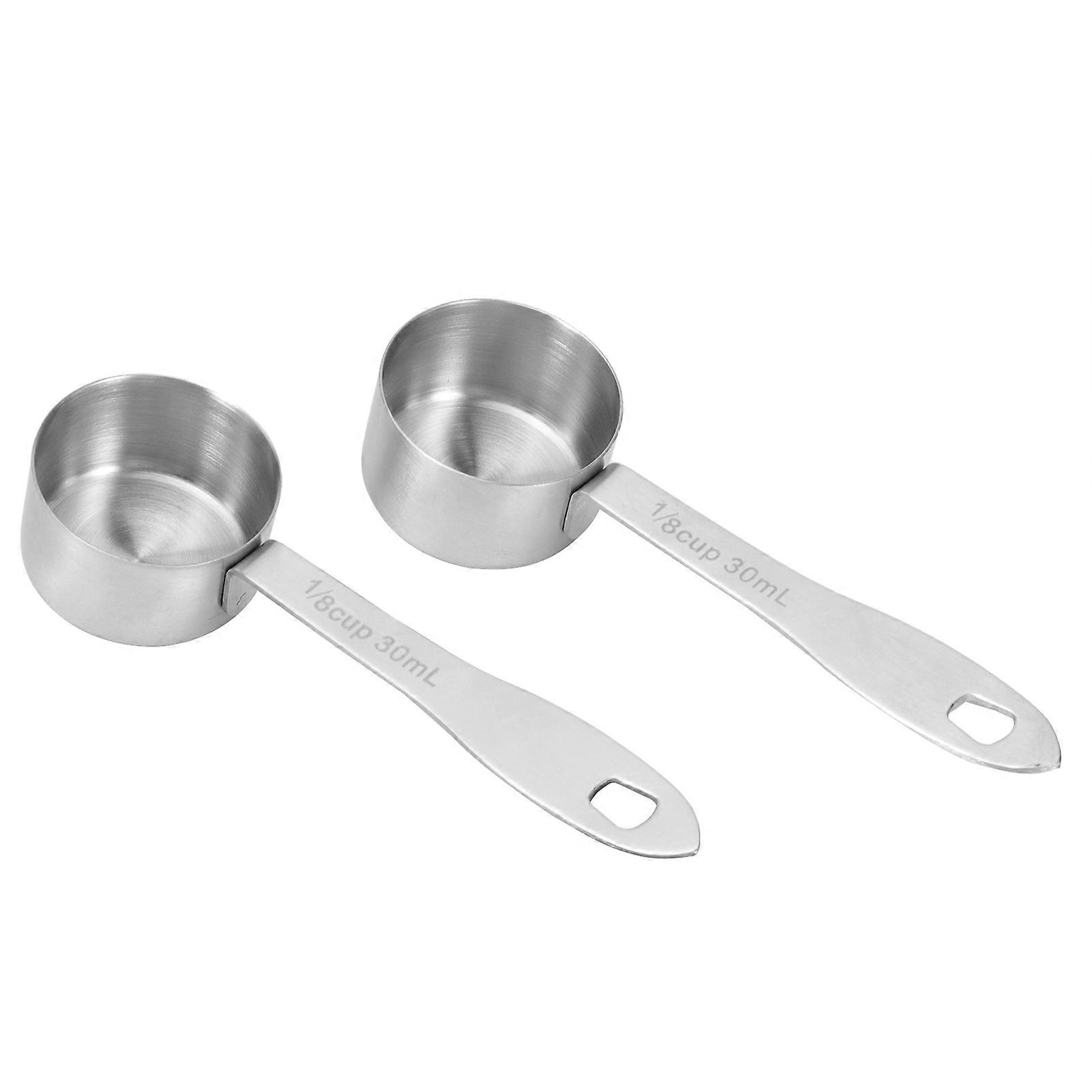 30-ml-messlöffel Aus Edelstahl, 2er-set, Langer Griff Für Kaffee, Milchpulver, Präzise Und Langlebig